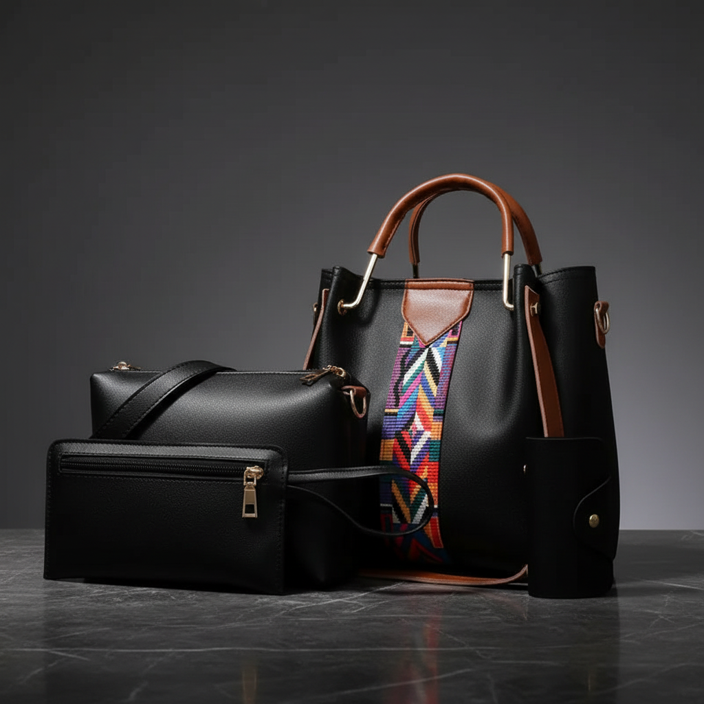 Tote Set Black