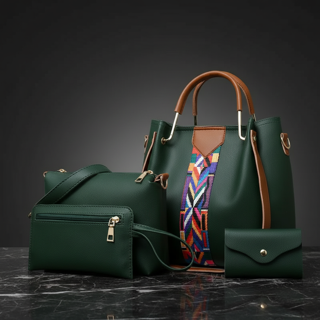 Tote Set Green Redo