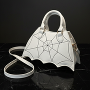 White Spider Web Saddle Bag hero shot